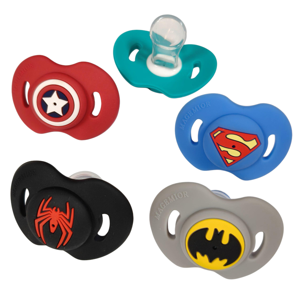 Baby 1 Year Food - 1PC food grade super hero Silicone
