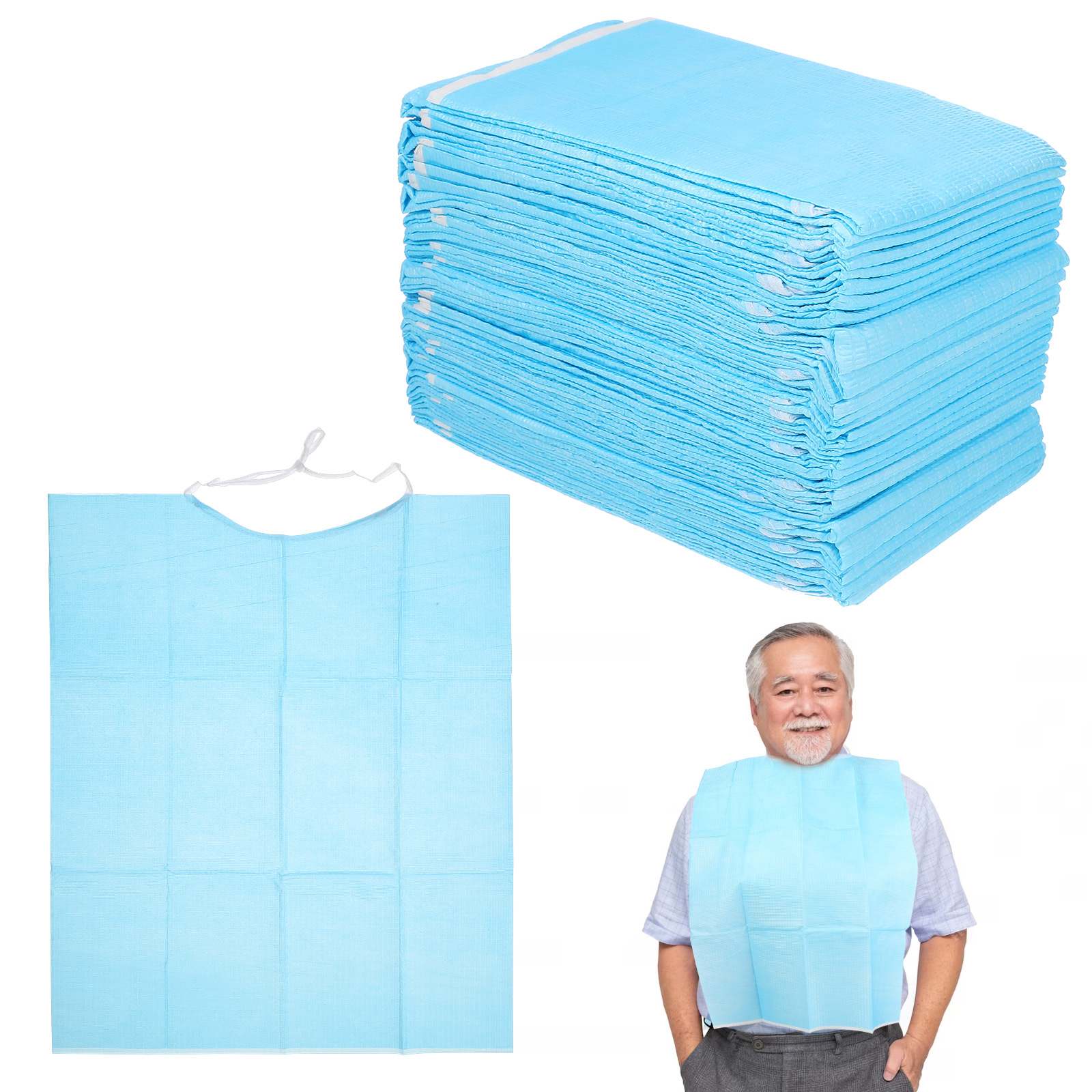 Baby Food Age - 30 Pcs Adult Washable Bibs Rice