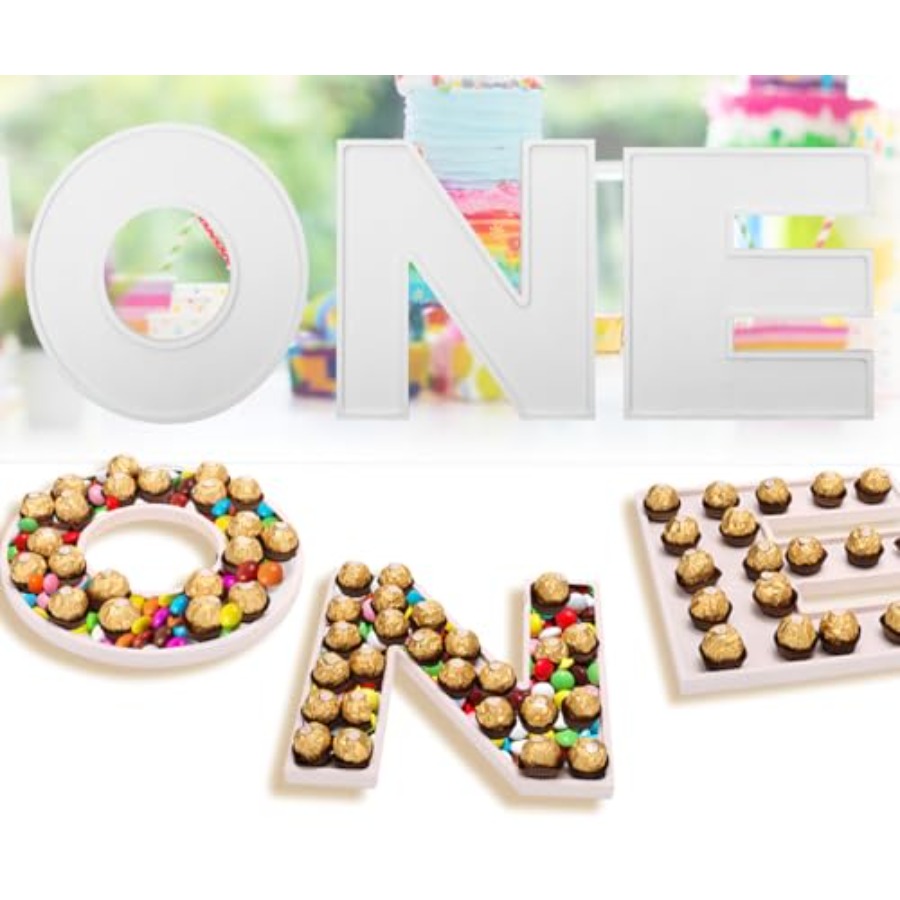 Baby Food Tray - 3PCS Larger Charcuterie Letter 12