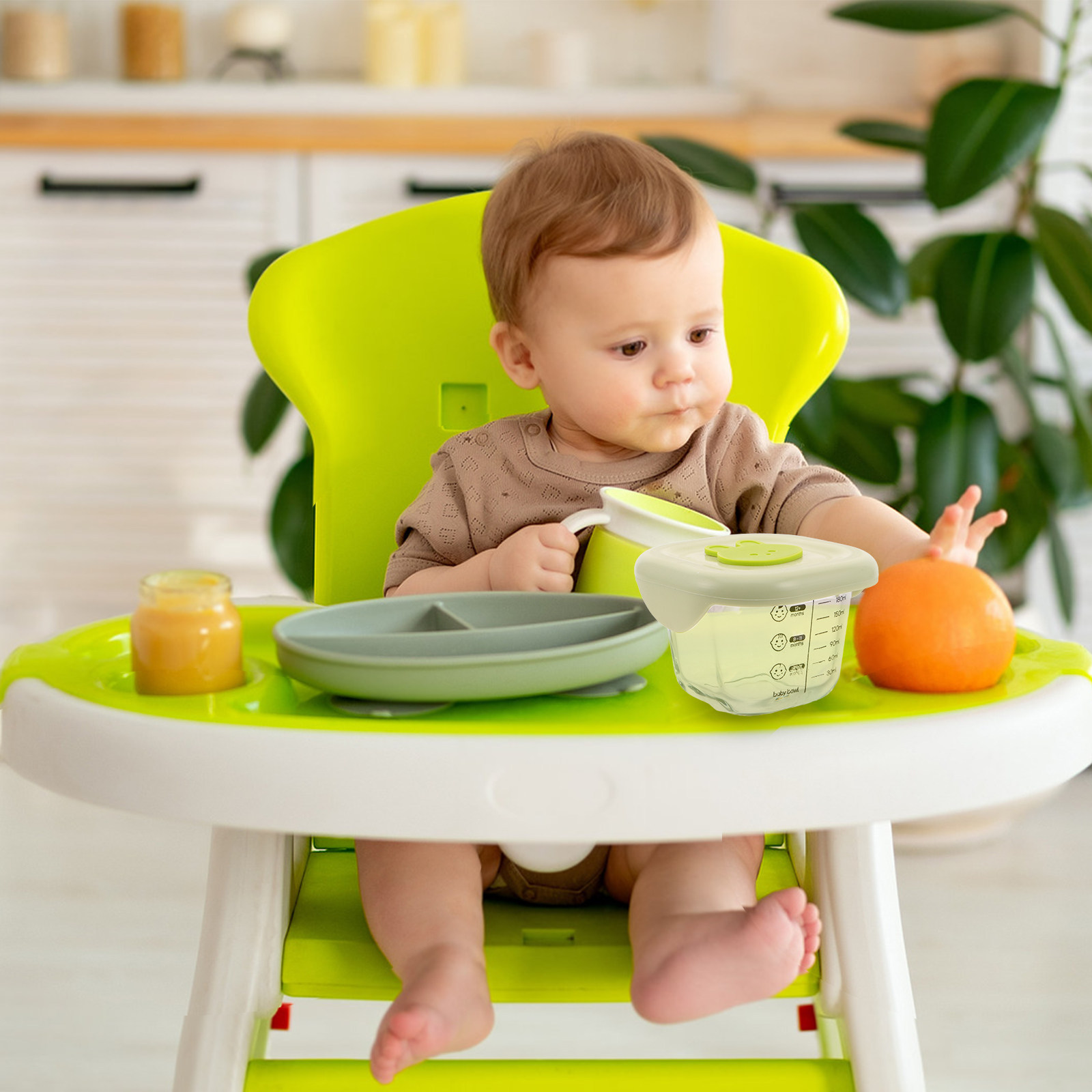 Baby Food Jar - 2Pcs Reusable Baby Food Storage Jars