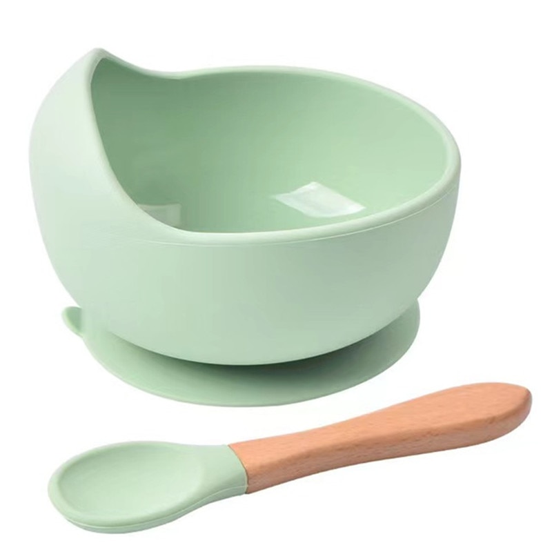 Silicone Suction Bowl - 2PCS/Set Silicone Baby Feeding Bowl Tableware