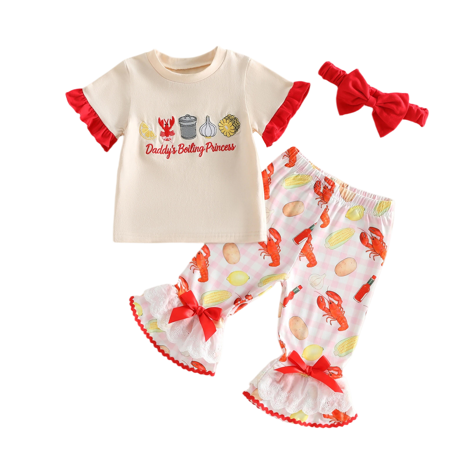 Baby Food Intake - Baby Girl 2Pcs Summer Outfits Short