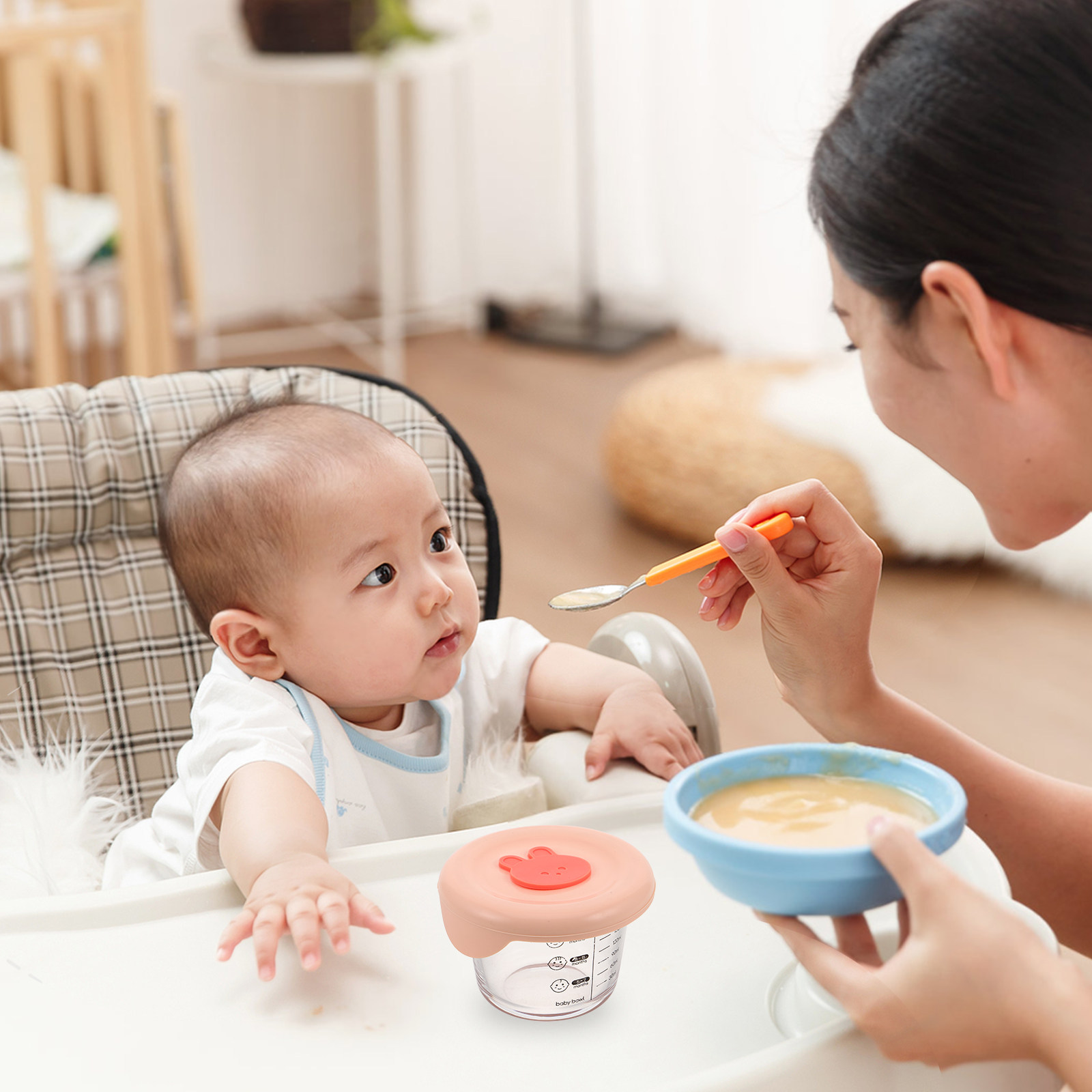 2Pcs Baby Food Storage Contain - Baby Food Glass Containers recensione e prezzo