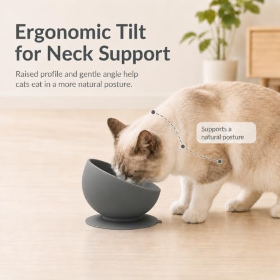 Silicone Slow Feeder Cat Bowl, - Silicone Suction Bowl recensione e prezzo