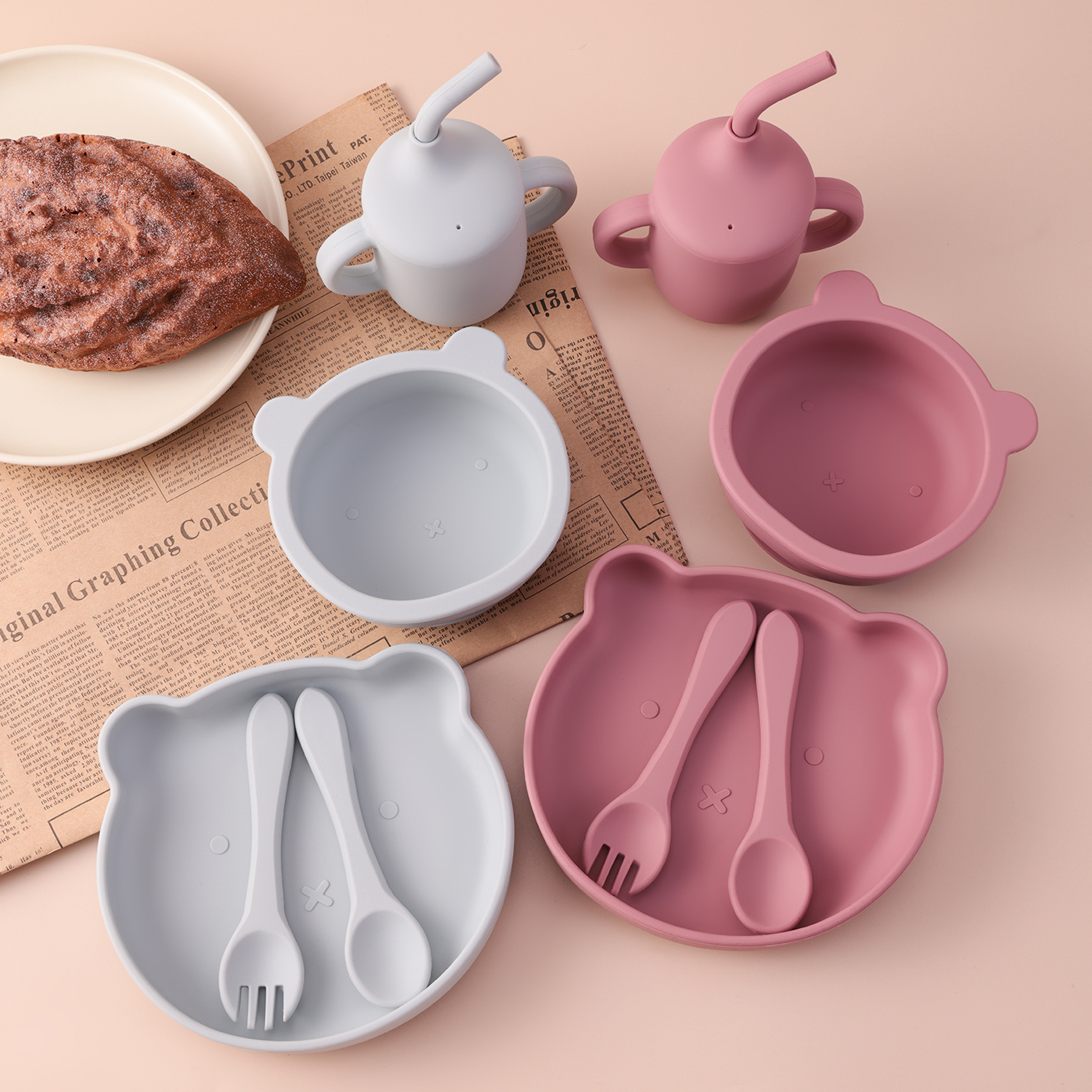 Color Kids 5PCS Silicone Feedi - Baby Food Tray recensione e prezzo