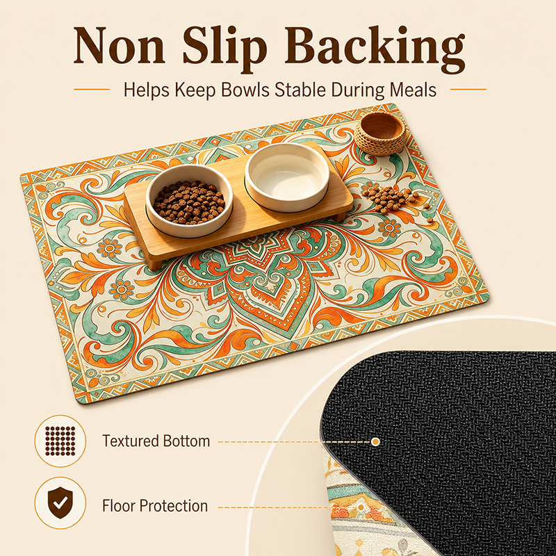 Bohemian Pet Feeding Mat Water - Baby Food Cat recensione e prezzo