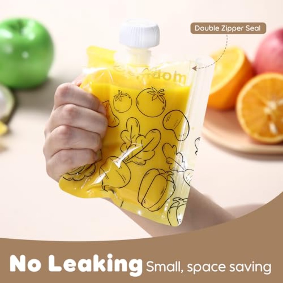 Pack Reusable Baby Food Pouche - Baby Food Organic Pouches recensione e prezzo