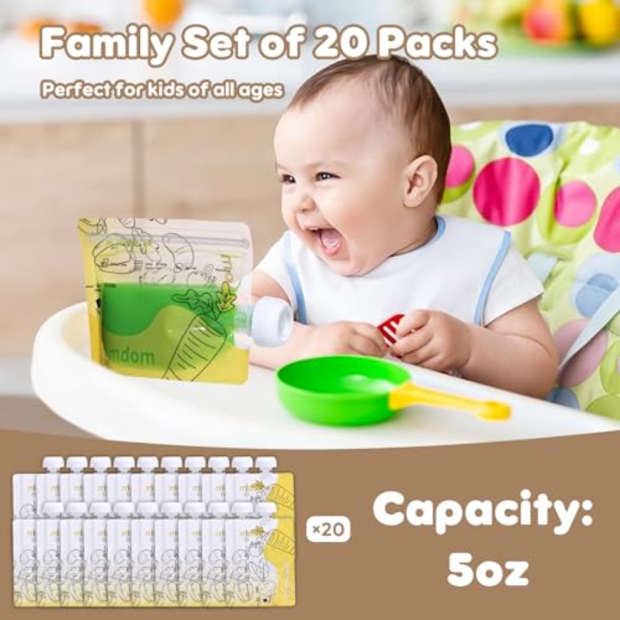 Pack Reusable Baby Food Pouche - Baby Food Organic Pouches recensione e prezzo