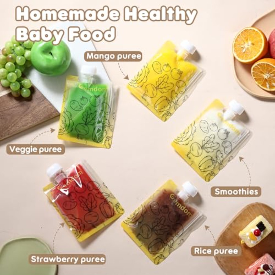 Pack Reusable Baby Food Pouche - Baby Food Organic Pouches recensione e prezzo