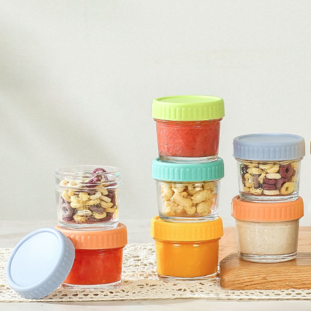 6pcs Mason Jar Glass Baby Food - Baby Food Glass Containers recensione e prezzo