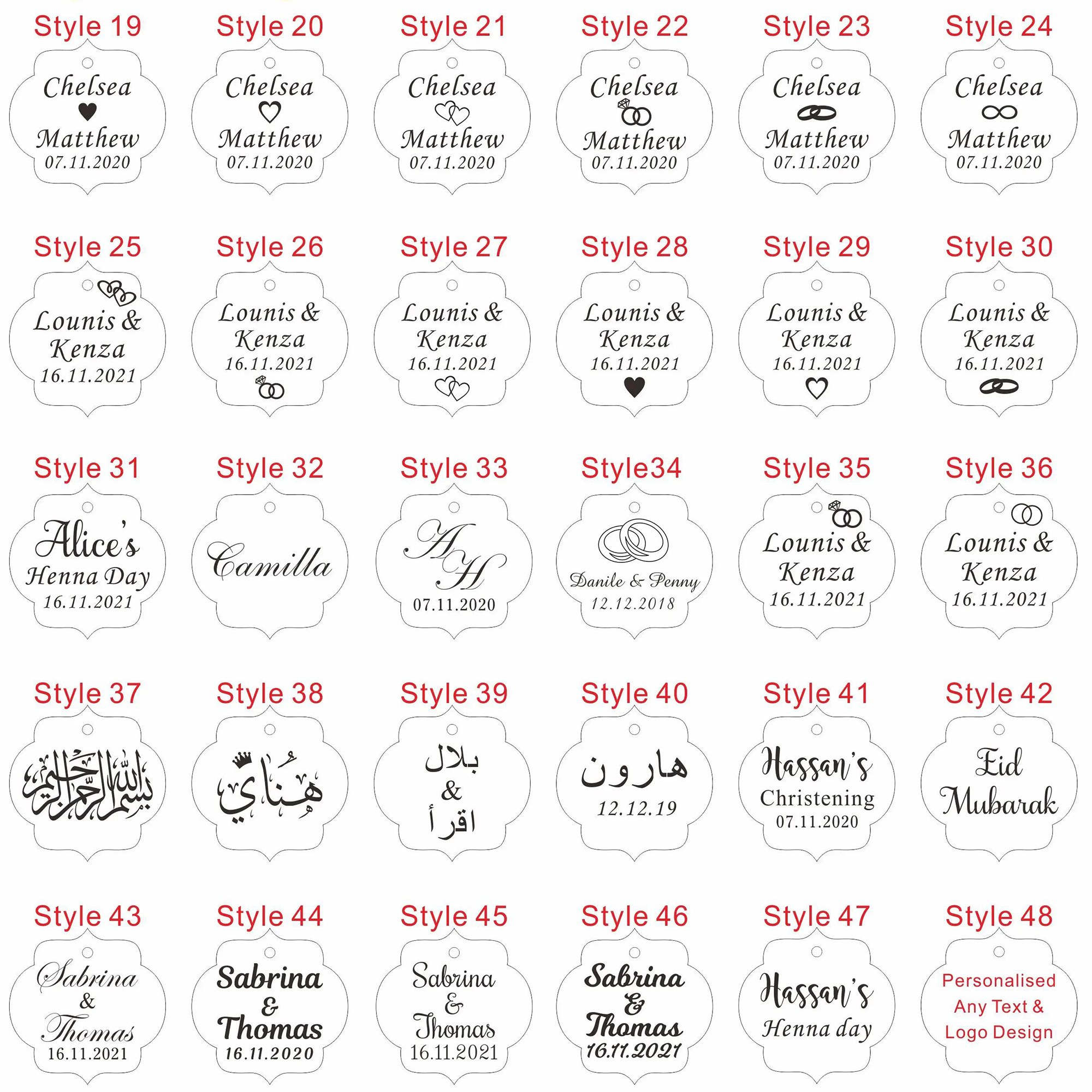 20/50/100Pcs Custom Wedding Pa - Baby 1 Year Food recensione e prezzo