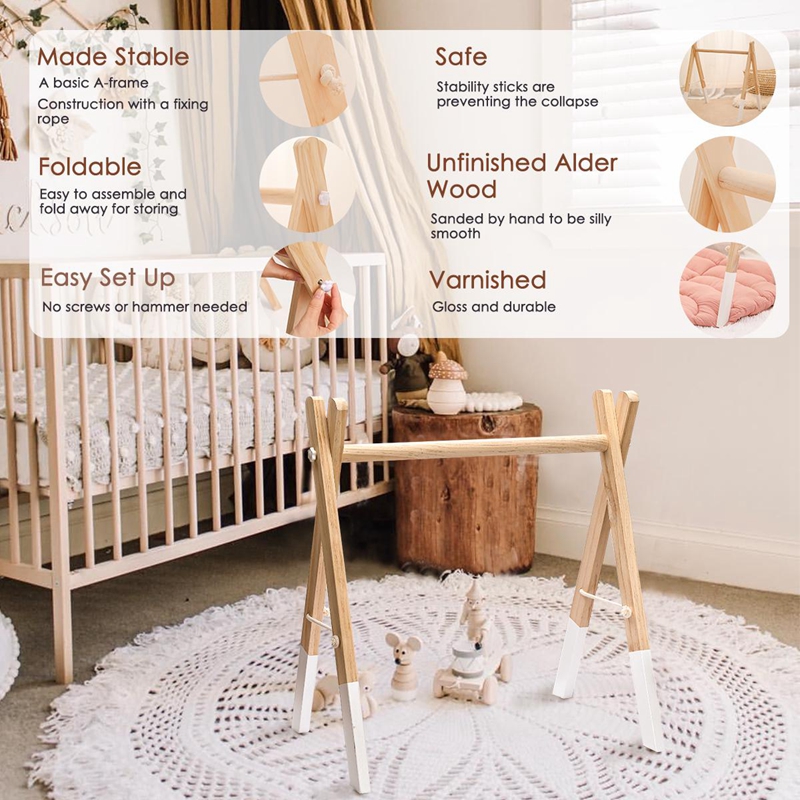 1set Wooden Baby Play Gym Anim - Baby Food Quantity recensione e prezzo
