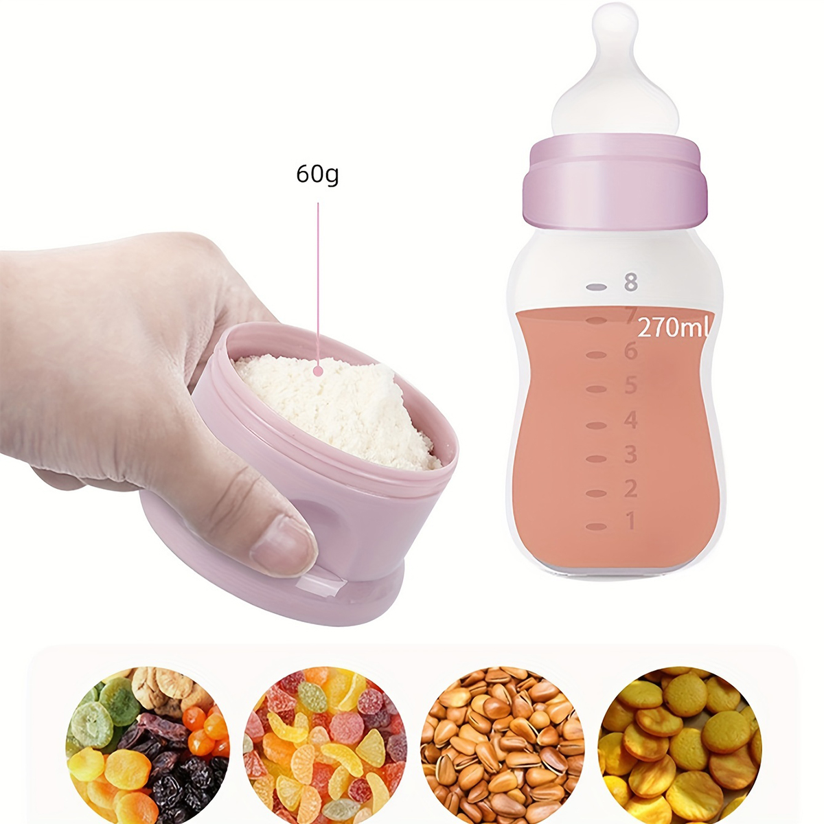 Large Capacity Baby Milk Powde - Baby Food Jar recensione e prezzo