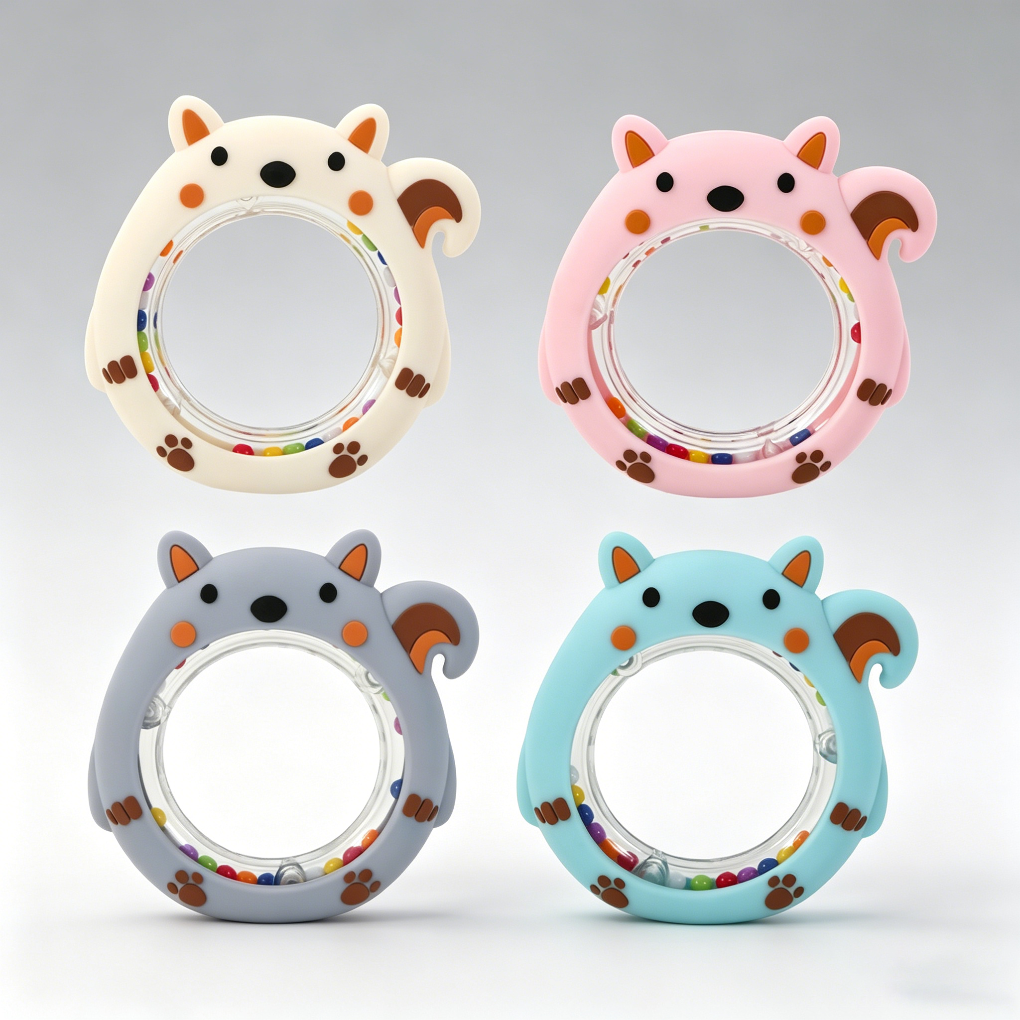 4PCS Cartoon Squirrel Teething - Baby Food Age recensione e prezzo