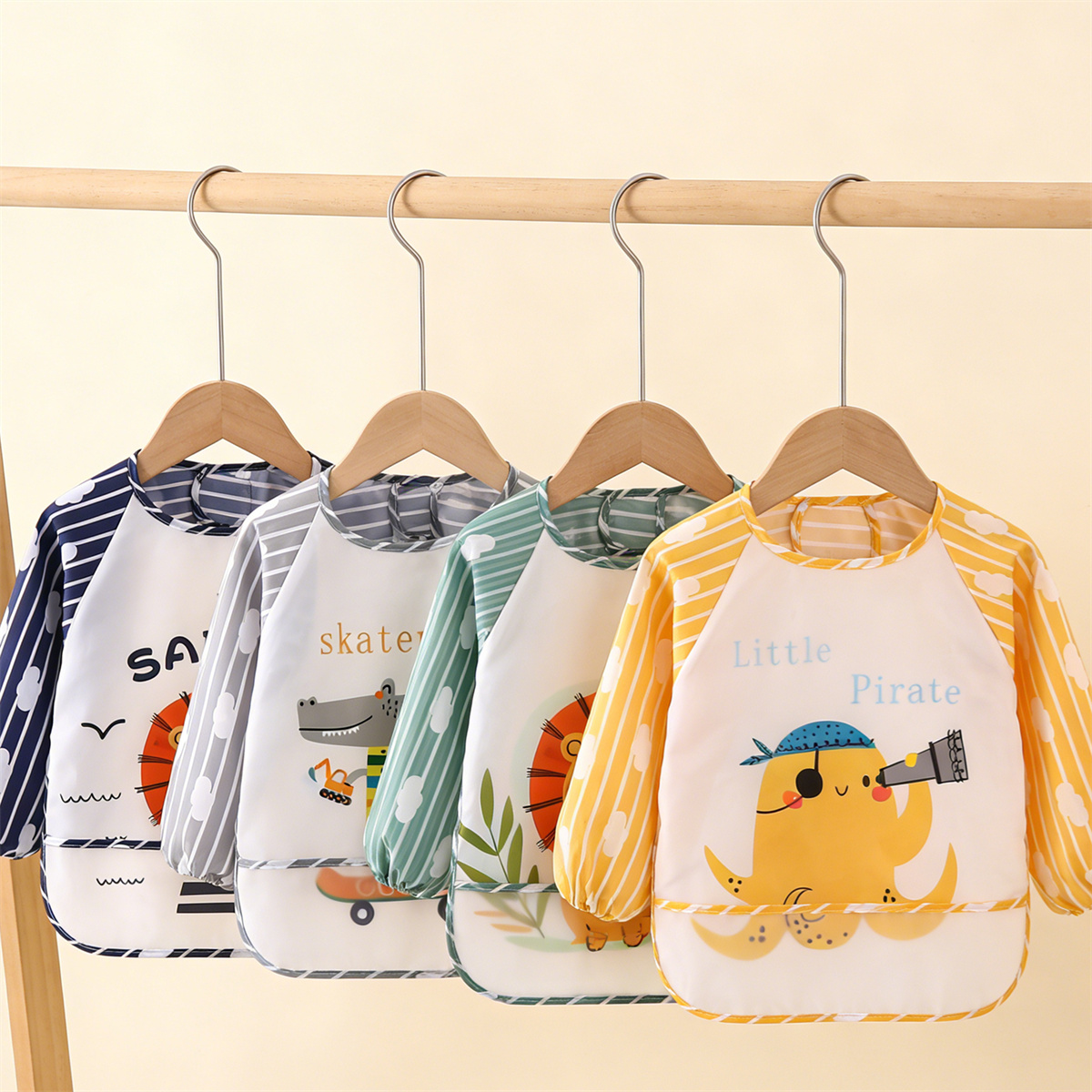 2pcs Waterproof Full Sleeve Ba - Baby Food Quantity recensione e prezzo