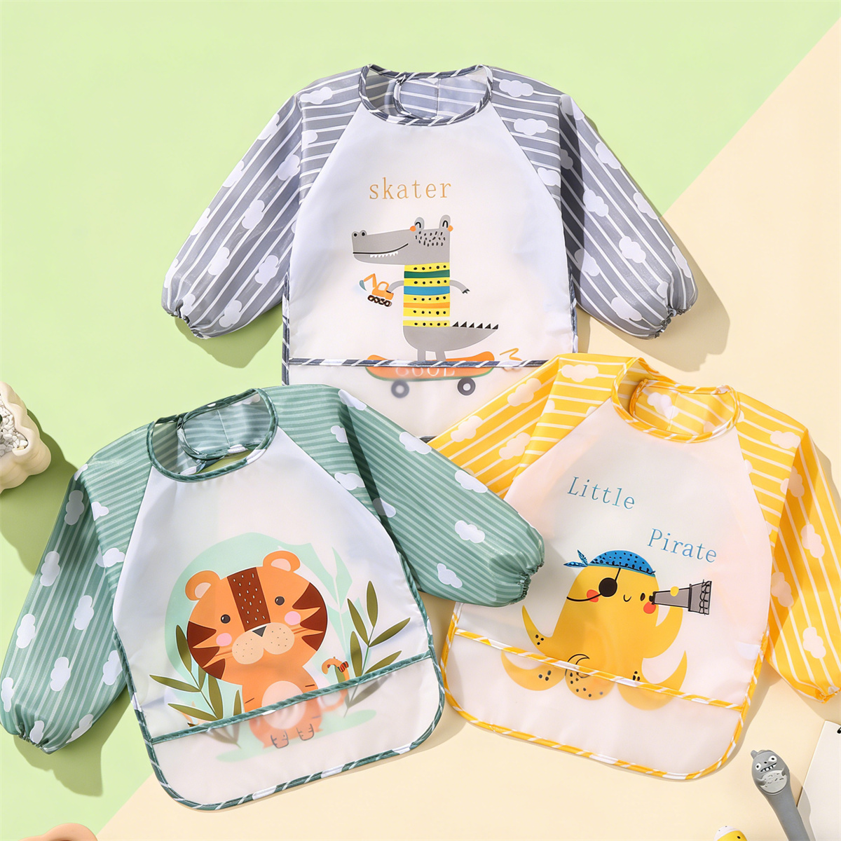 2pcs Waterproof Full Sleeve Ba - Baby Food Quantity recensione e prezzo