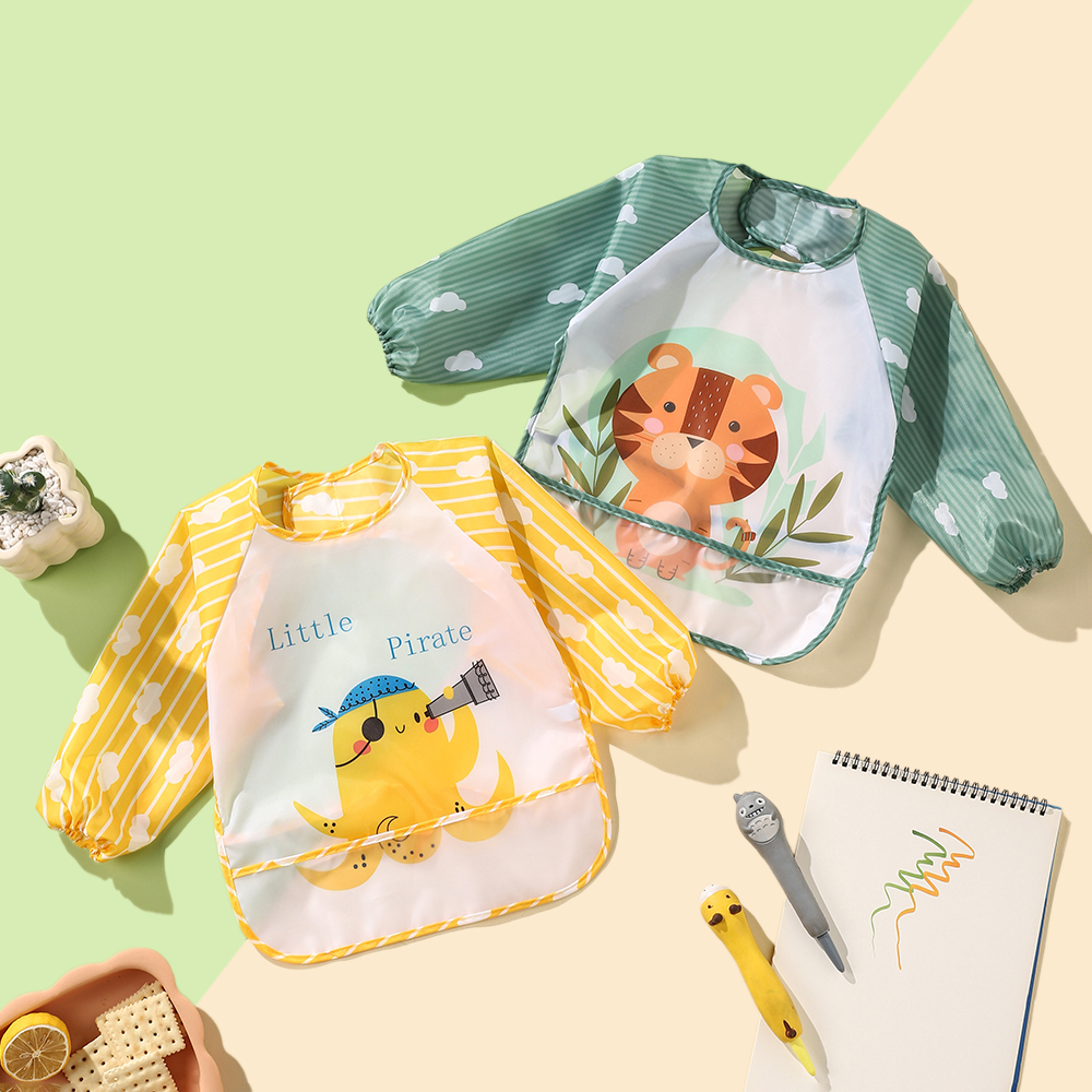 2pcs Waterproof Full Sleeve Ba - Baby Food Quantity recensione e prezzo