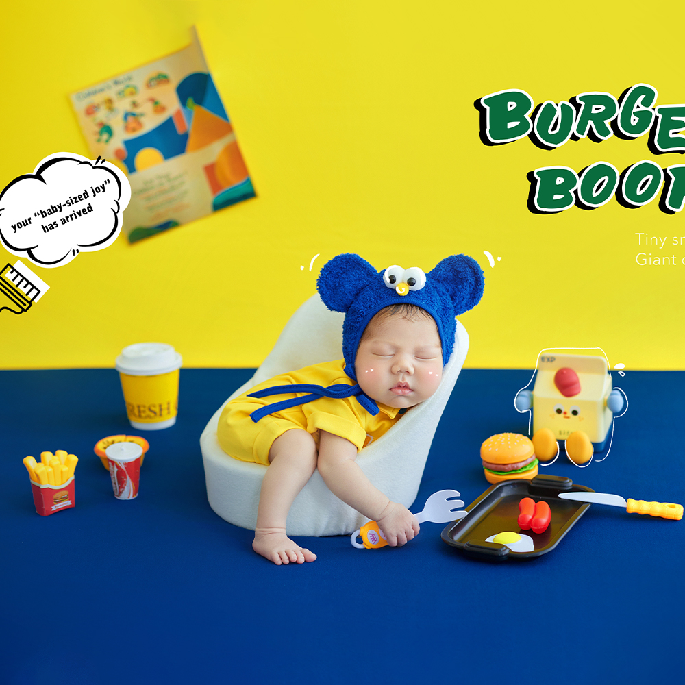 Fast Food Theme Newborn Photog - Baby Food Yellow recensione e prezzo