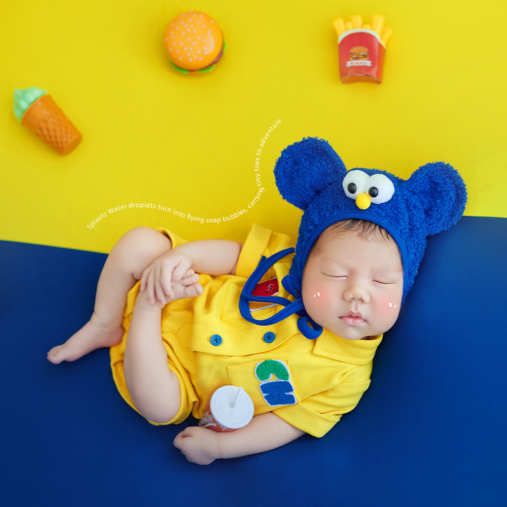 Fast Food Theme Newborn Photog - Baby Food Yellow recensione e prezzo