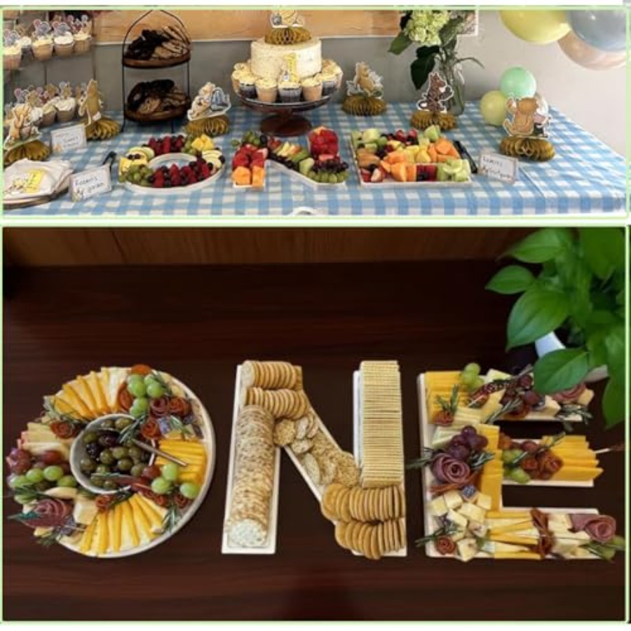 3PCS Larger Charcuterie Letter - Baby Food Tray recensione e prezzo