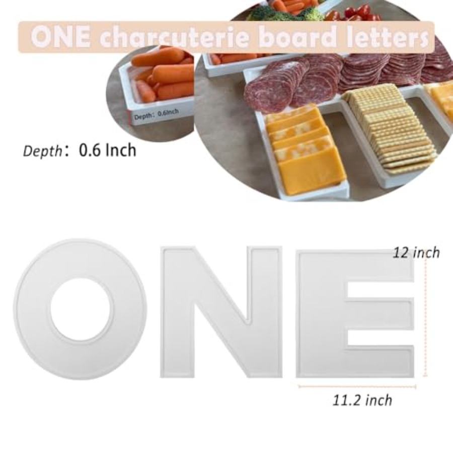 3PCS Larger Charcuterie Letter - Baby Food Tray recensione e prezzo