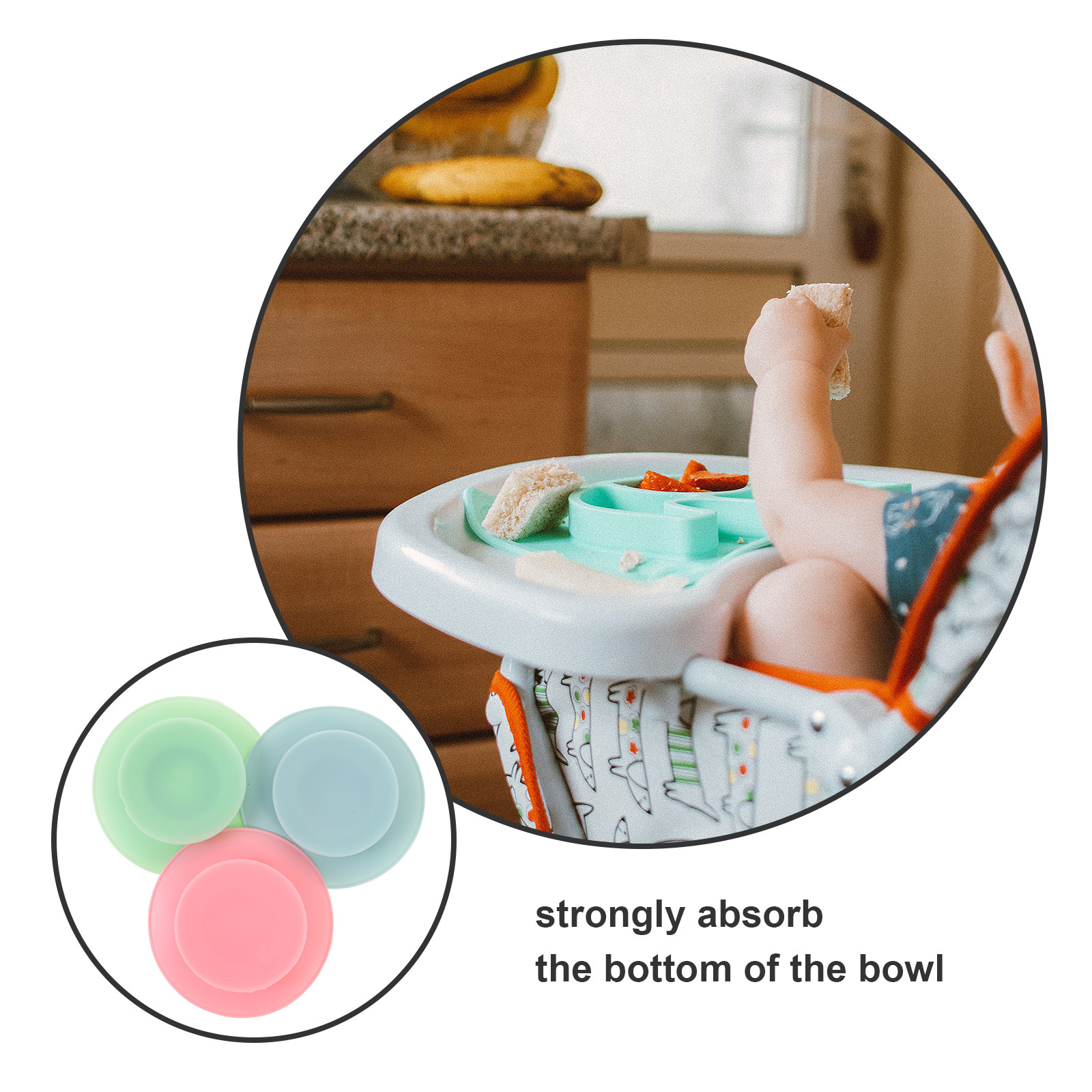 3Pcs Bowl Sucker Silicone Reus - Silicone Suction Bowl recensione e prezzo