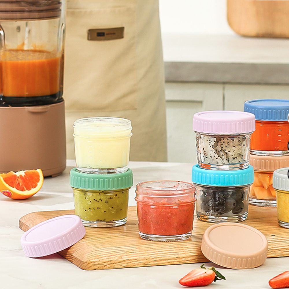 6pcs Multipurpose Glass Baby F - Baby Food Glass Containers recensione e prezzo