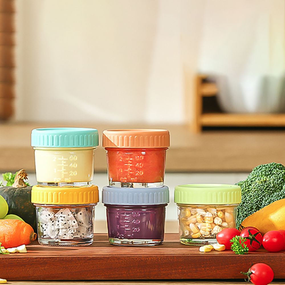 6pcs Glass Baby Food Jar Reusa - Baby Food Glass Containers recensione e prezzo