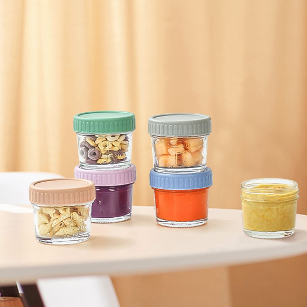 6pcs Glass Baby Food Jar Reusa - Baby Food Glass Containers recensione e prezzo