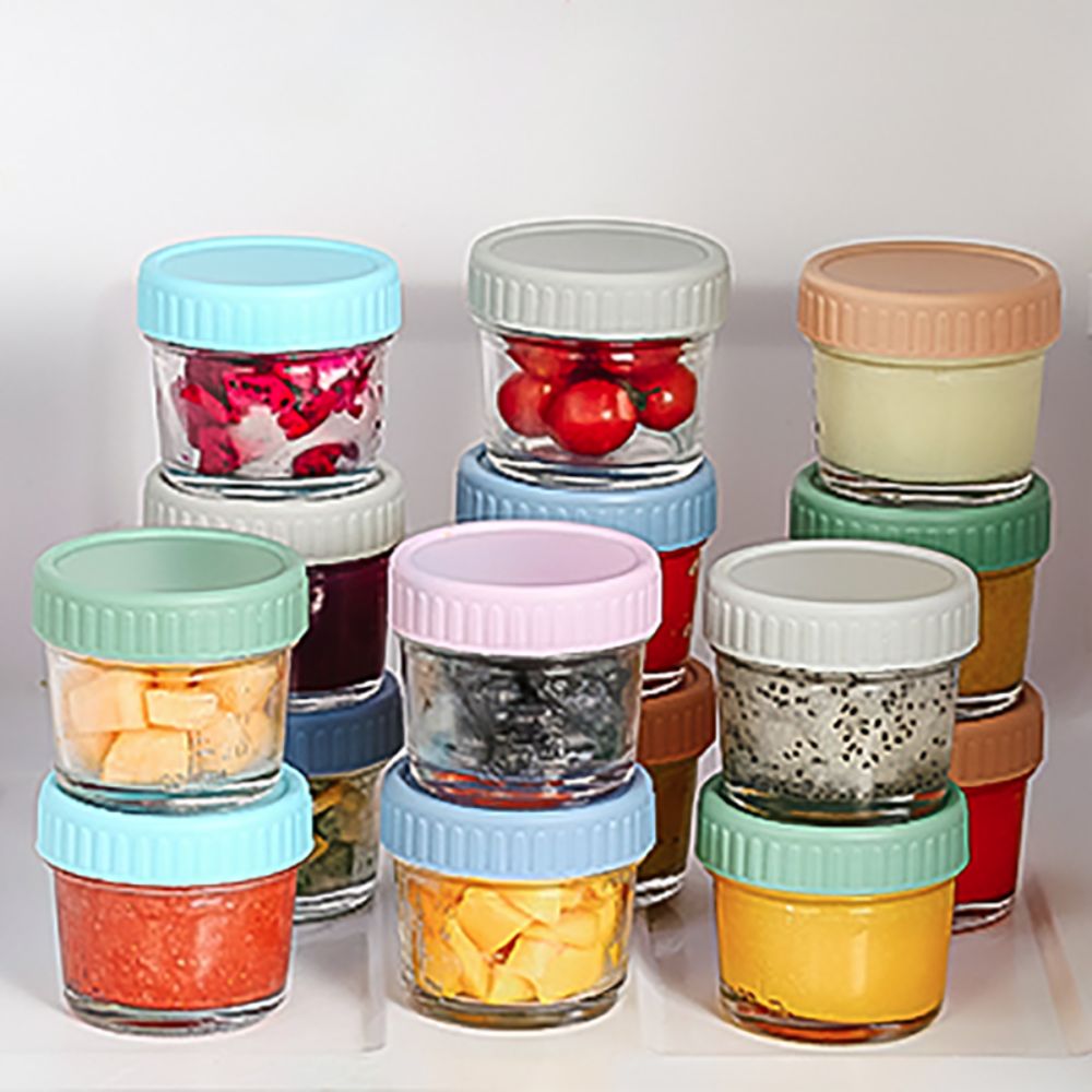 6pcs Glass Baby Food Jar Reusa - Baby Food Jar recensione e prezzo