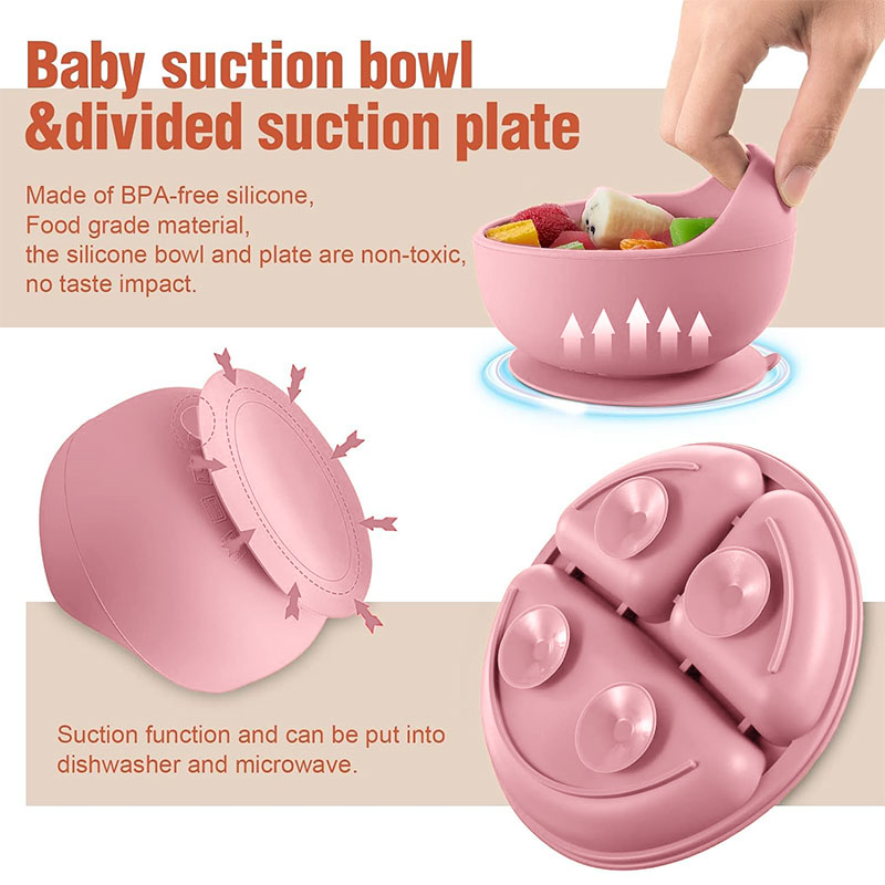Children's silicone tableware  - Silicone Suction Bowl recensione e prezzo