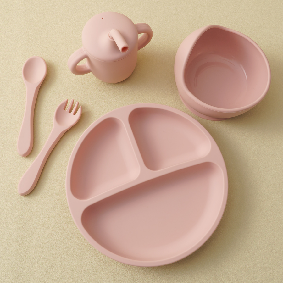 5PCS Baby Silicone Tableware S - Silicone Suction Bowl recensione e prezzo