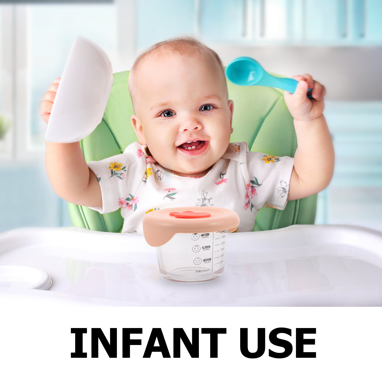 2Pcs Baby Food Storage Contain - Baby Food Glass Containers recensione e prezzo