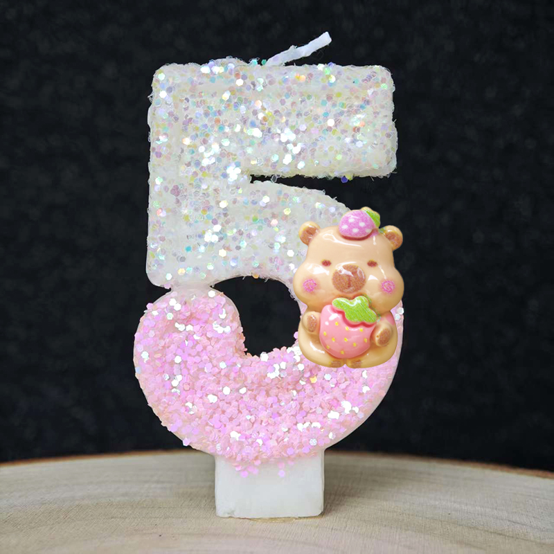 New Capybara Candles Cake Deco - Baby 1 Year Food recensione e prezzo