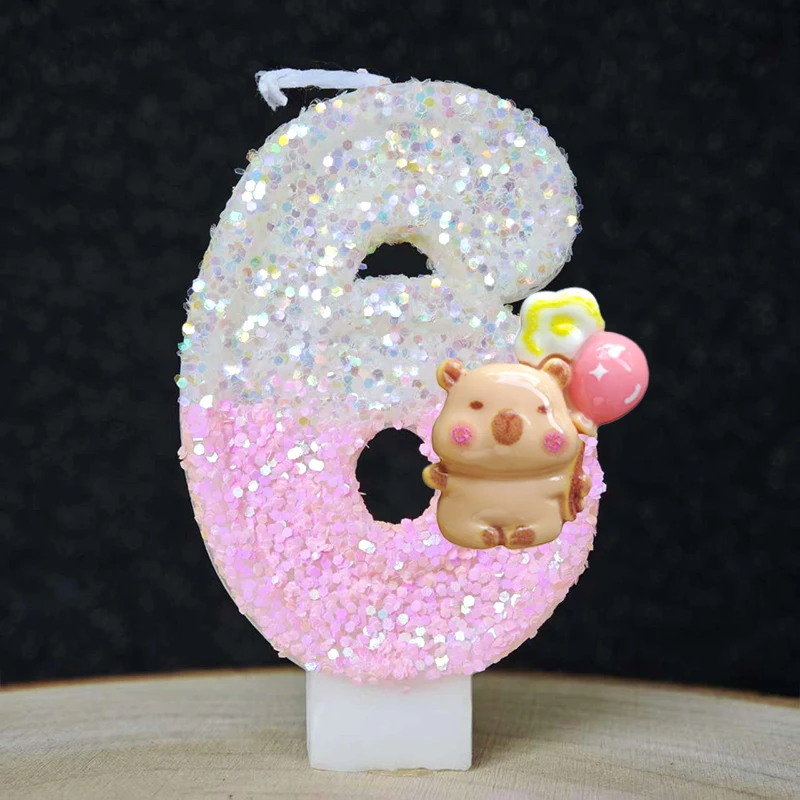 New Capybara Candles Cake Deco - Baby 1 Year Food recensione e prezzo