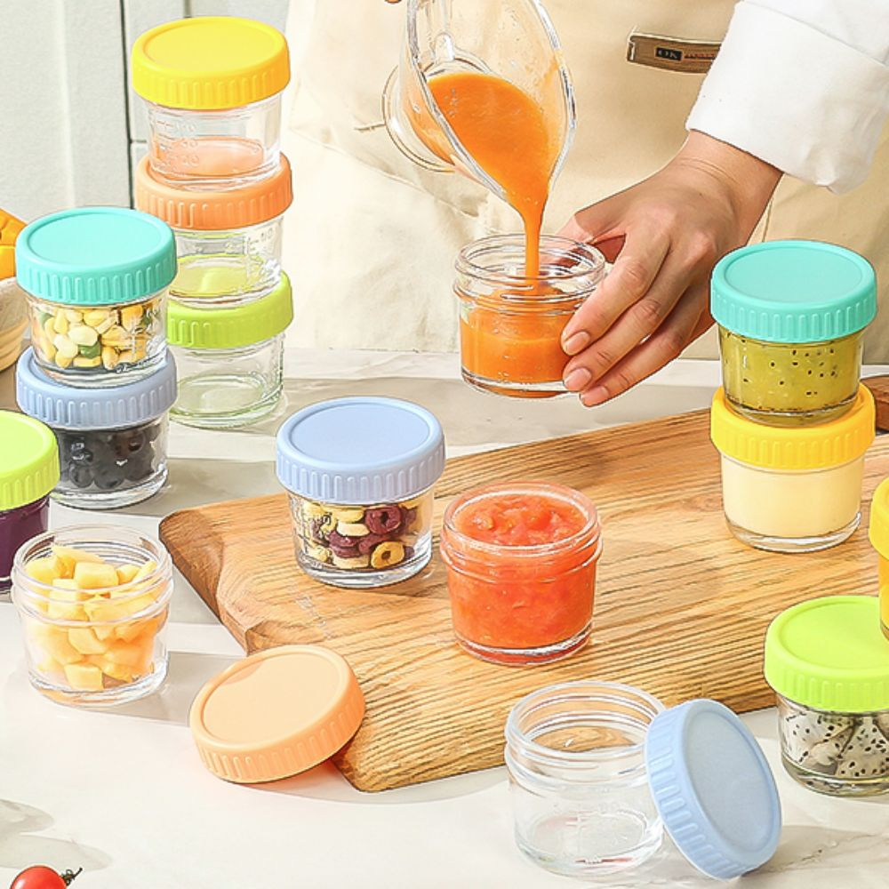 6pcs Mason Jar Glass Baby Food - Baby Food Glass Containers recensione e prezzo
