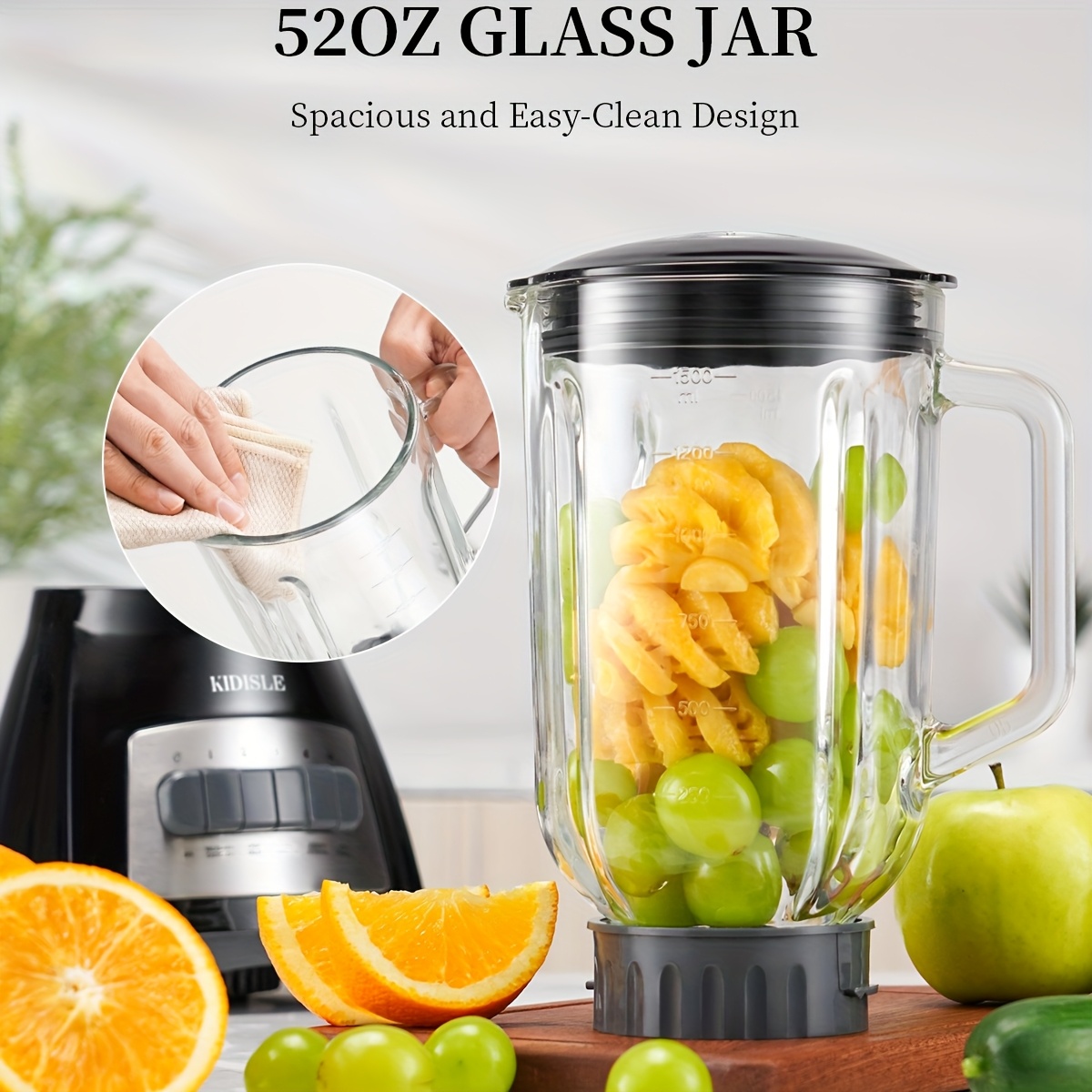 Smoothie Blender with 52 oz Gl - Baby Food Jar recensione e prezzo