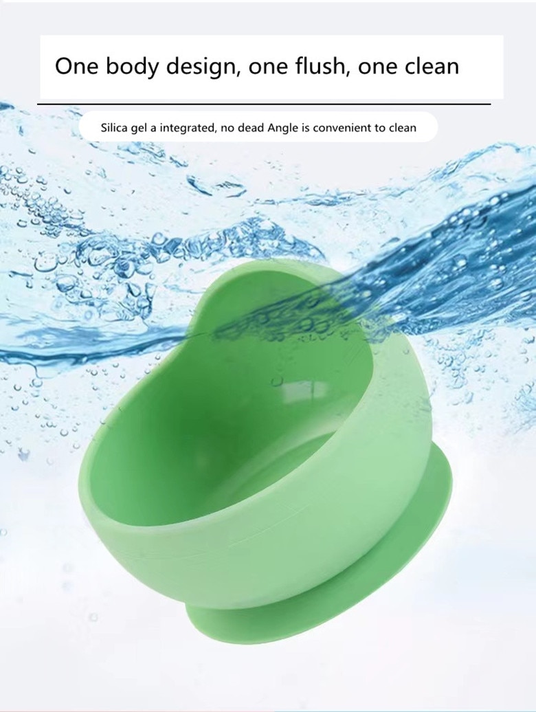 2PCS/Set Silicone Baby Feeding - Silicone Suction Bowl recensione e prezzo