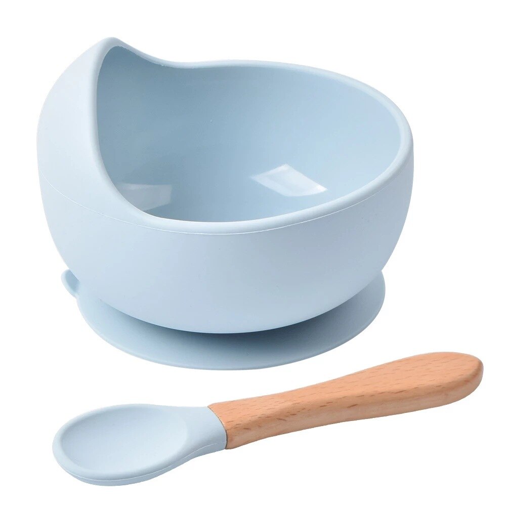 2PCS/Set Silicone Baby Feeding - Silicone Suction Bowl recensione e prezzo