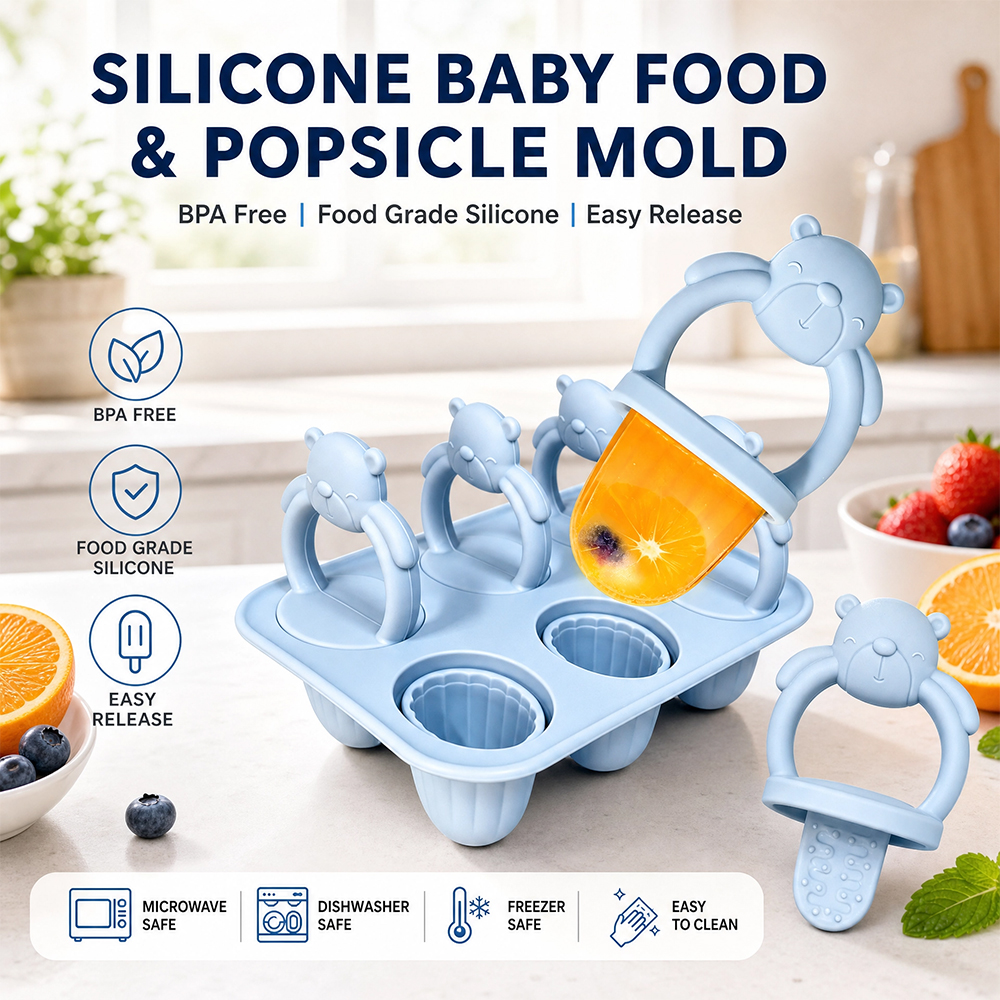 6-compartment silicone bear po - Baby Food Homemade recensione e prezzo