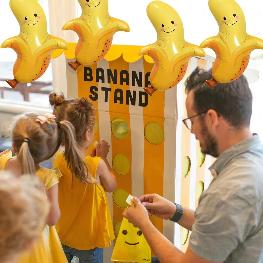 8Pcs Yellow Banana Balloons Cu - Baby Food Yellow recensione e prezzo