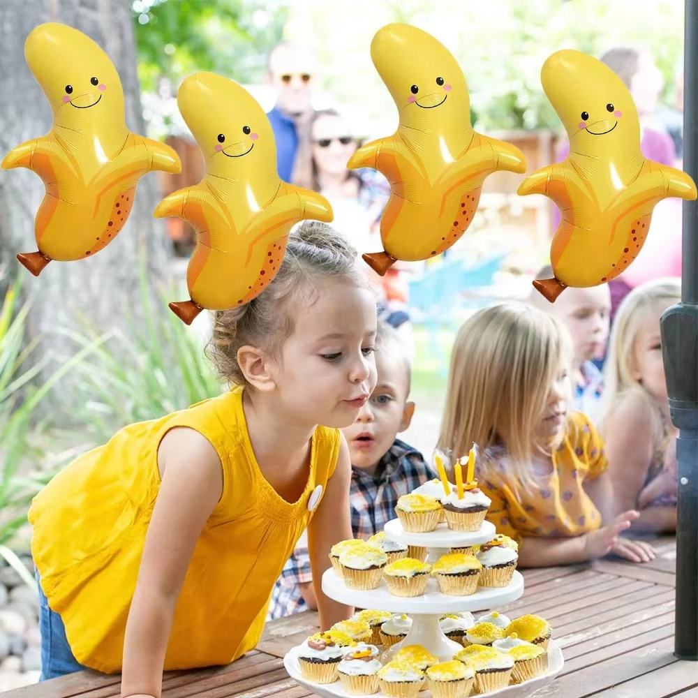 8Pcs Yellow Banana Balloons Cu - Baby Food Yellow recensione e prezzo