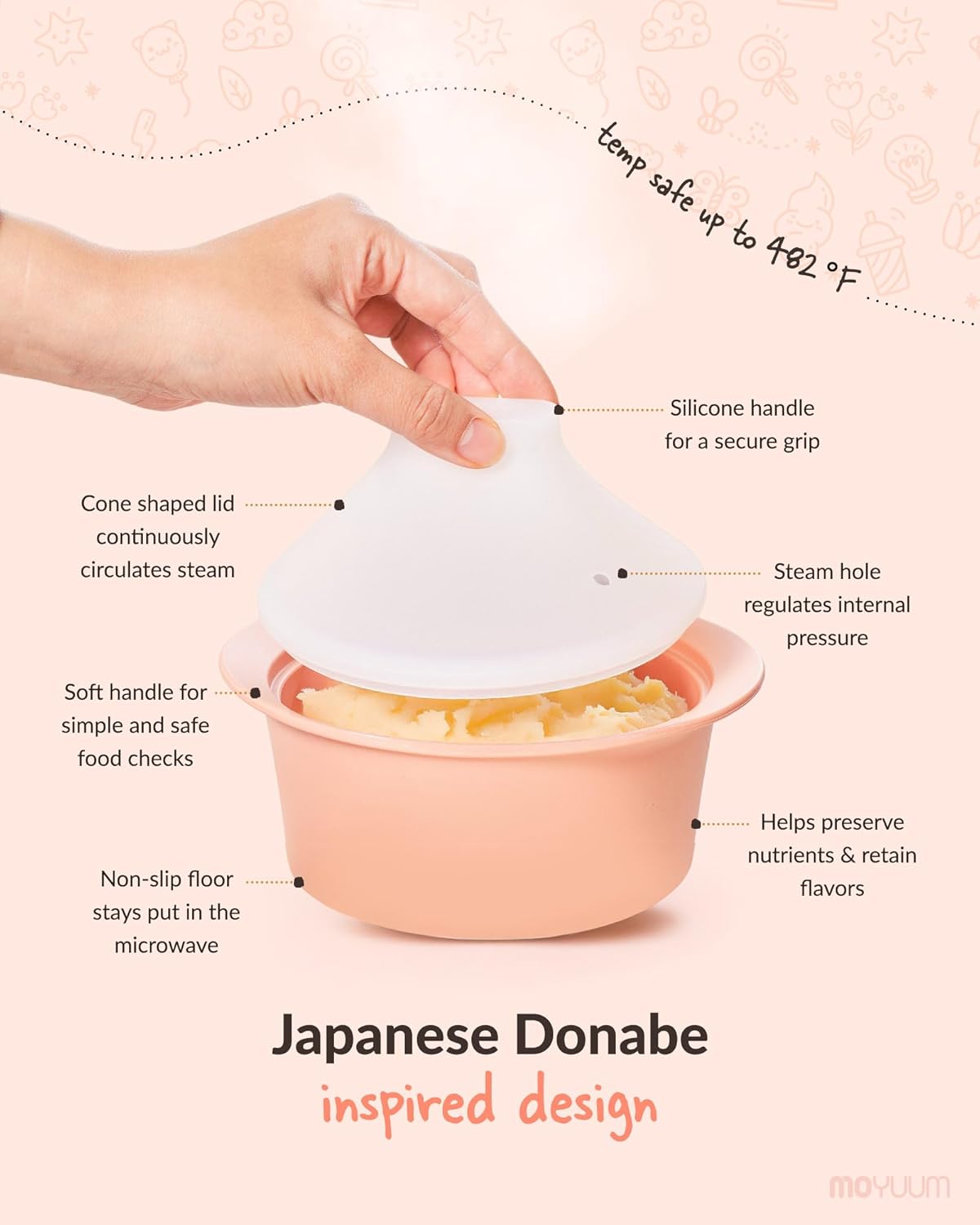Silicone Microwave Steamer | M - Baby Food Steamer Baby Safe recensione e prezzo