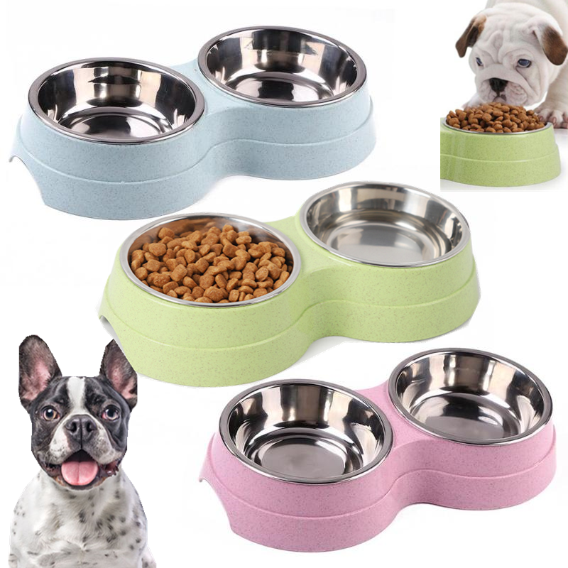 Double Bowls Stainless Steel P - Baby Food Cat recensione e prezzo