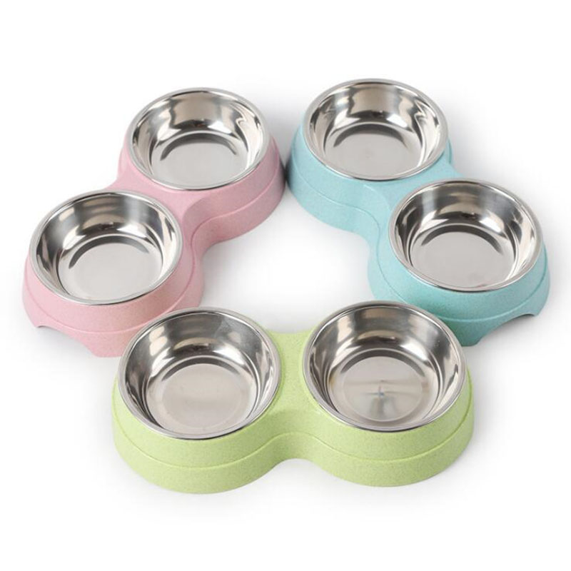 Double Bowls Stainless Steel P - Baby Food Cat recensione e prezzo