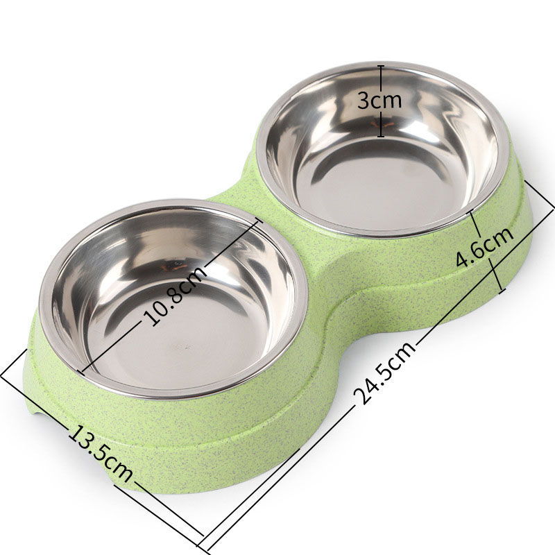 Double Bowls Stainless Steel P - Baby Food Cat recensione e prezzo