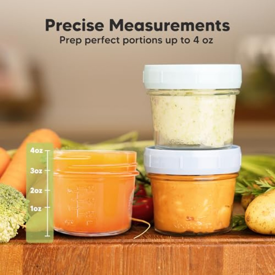 KeaBabies 6pk 4oz Glass Baby F - Baby Food Glass Containers recensione e prezzo