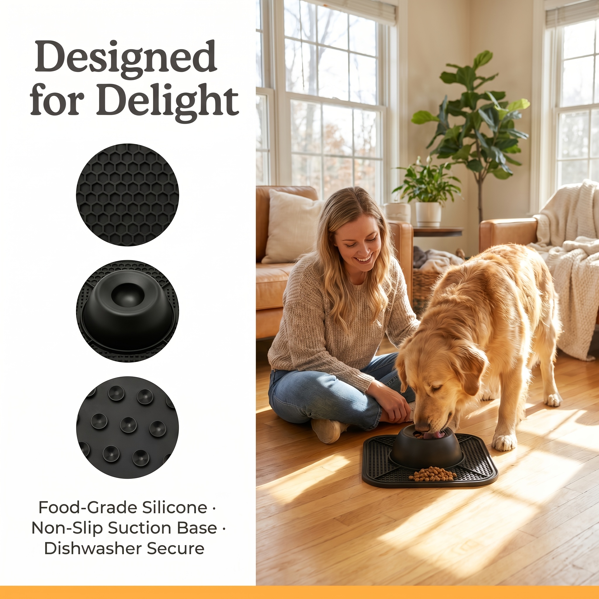 Non-Slip Dog Lick Mat With Slo - Baby Food Cat recensione e prezzo