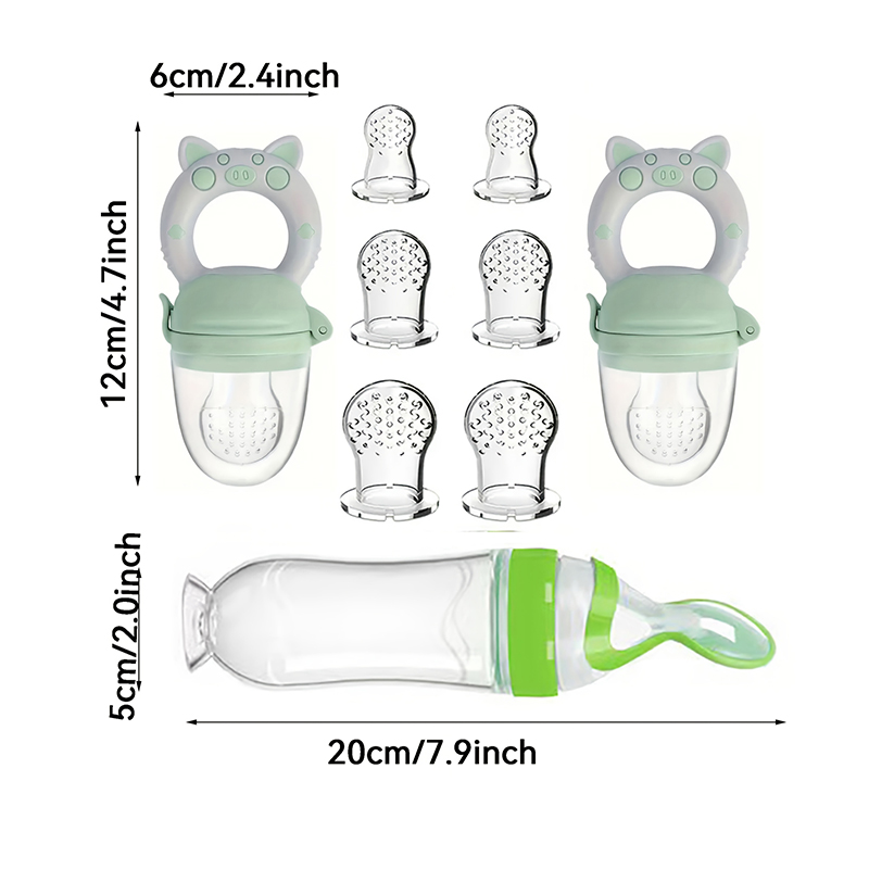 9pcs Feeding Cutlery:1 Silicon - Baby Food Jar recensione e prezzo