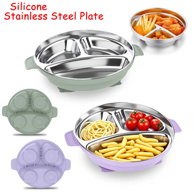 Baby Feeding Plate Stainless S - Silicone Suction Bowl recensione e prezzo